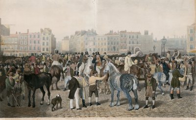 Antiguo mercado de Smithfield de Jacques Laurent Agasse